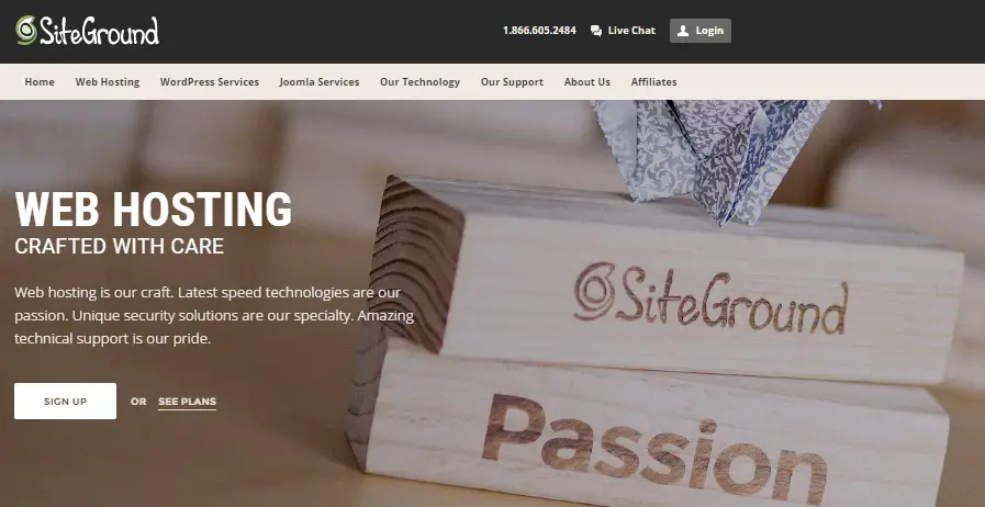 SiteGround Homepage