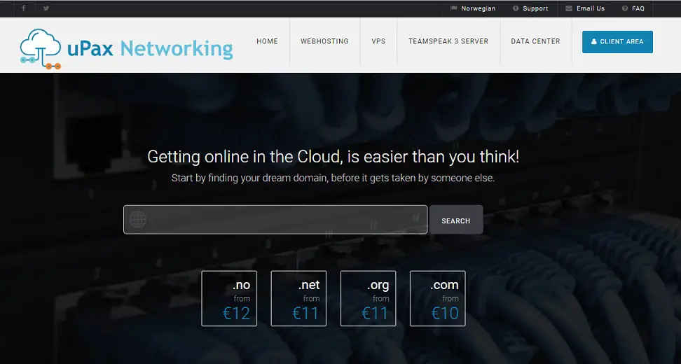 uPax Networking Homepage