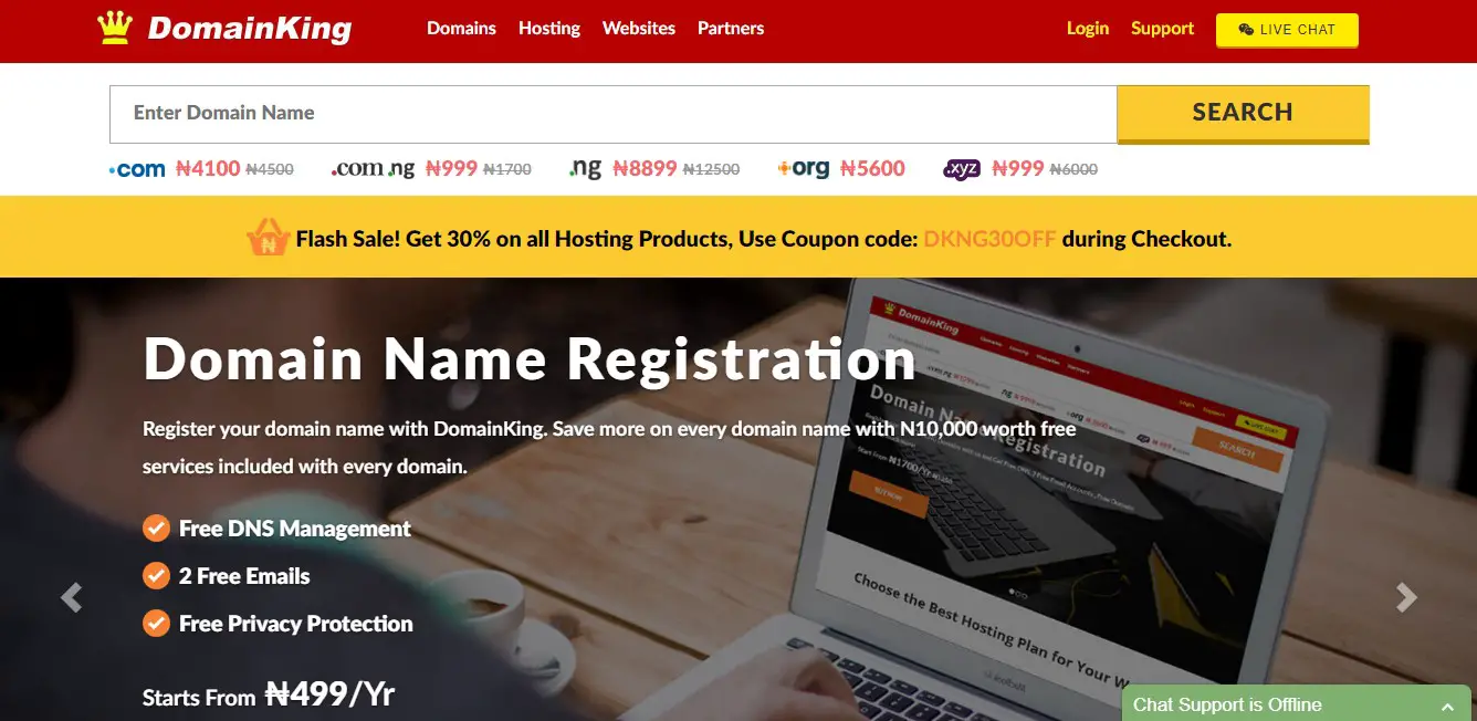 Domainking-Homepage