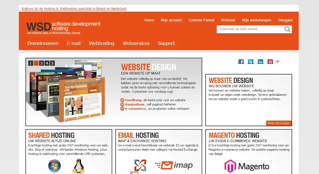 Wsdhosting-Homepage