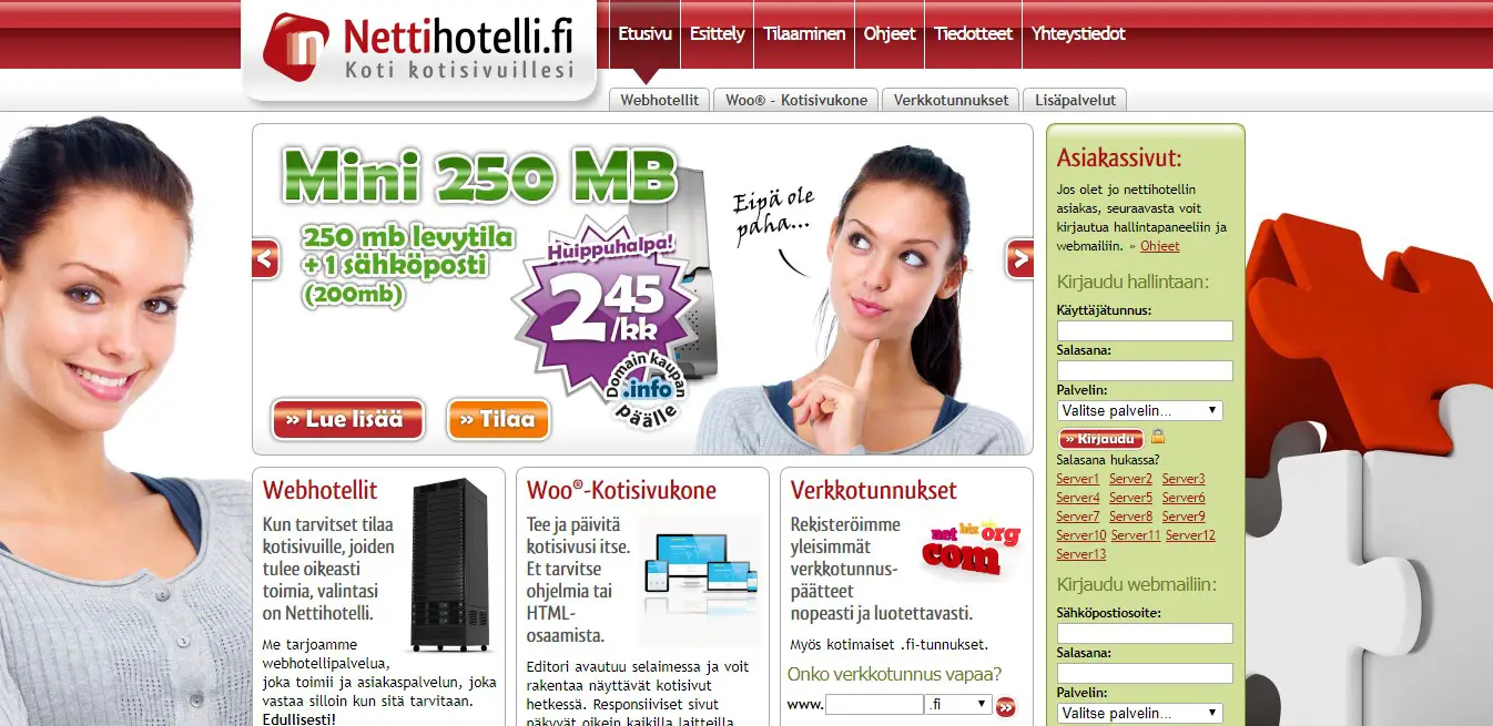 nettihotelli-homepage