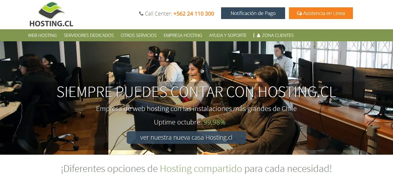 Hosting.CL-homepage