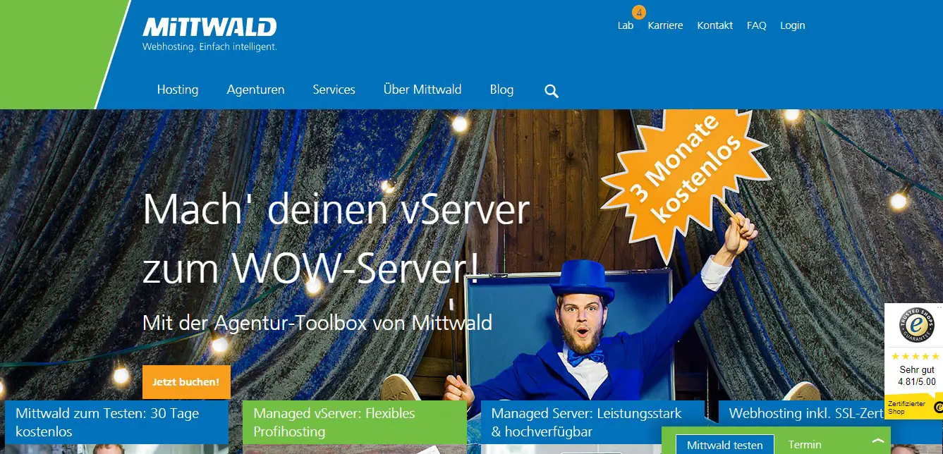 mittwald-Homepage