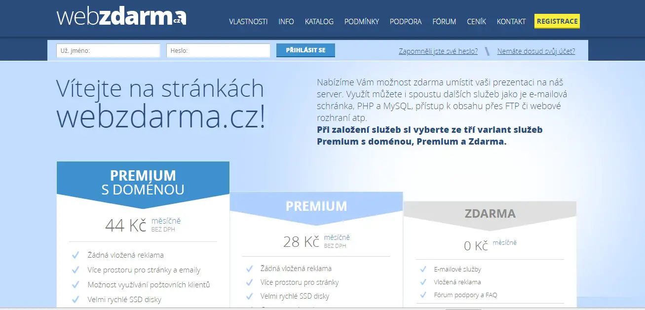 webzdarma-homepage