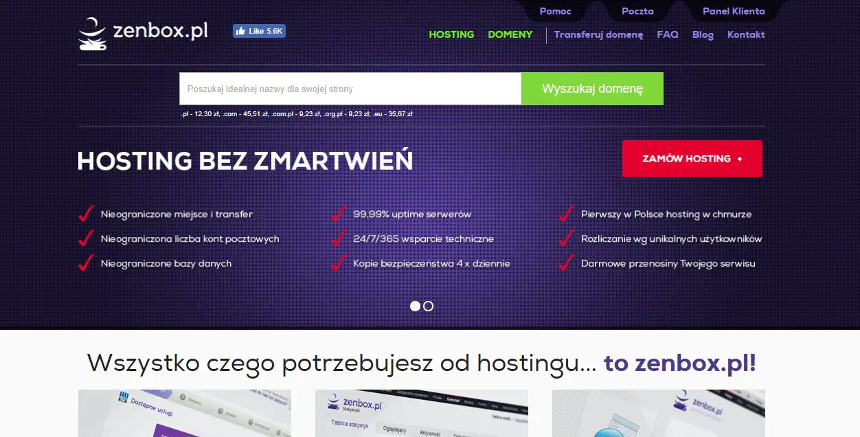 zenbox.pl-homepage