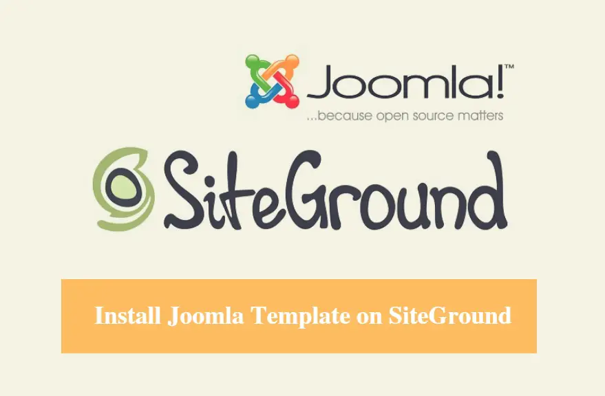 SiteGround Install Joomla Template