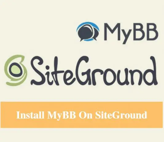 Install MyBB on SiteGround