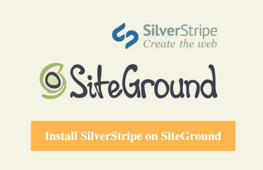 Install SilverStripe on SiteGround