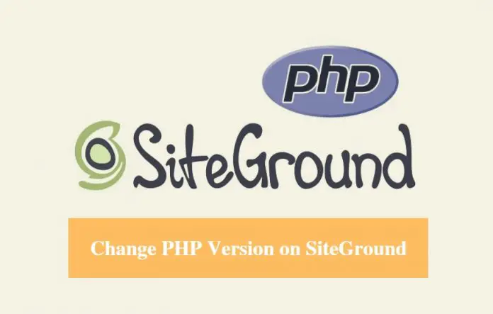 SiteGround Change PHP Version