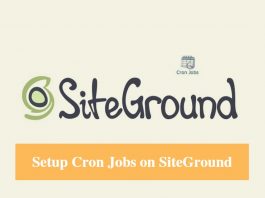 SiteGround Setup Cron Jobs