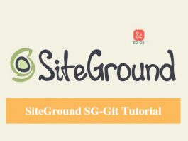SiteGround SG-Git Tutorial