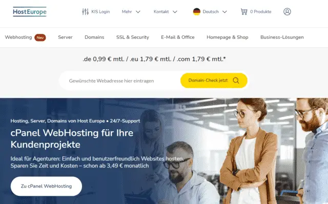 hosteurope cheap affordable web hosting germany