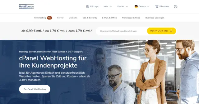 hosteurope ecommerce web hosting Germany