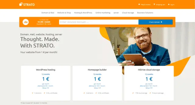 strato shared web hosting Germany