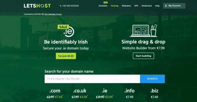 Letshost ecommerce web hosting ireland