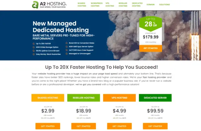 a2hosting ecommerce web hosting switzerland
