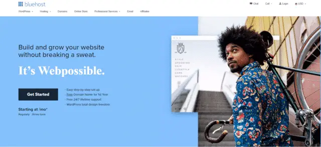 bluehost ecommerce web hosting romanian