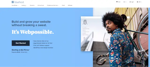 bluehost ecommerce web hosting switzerland