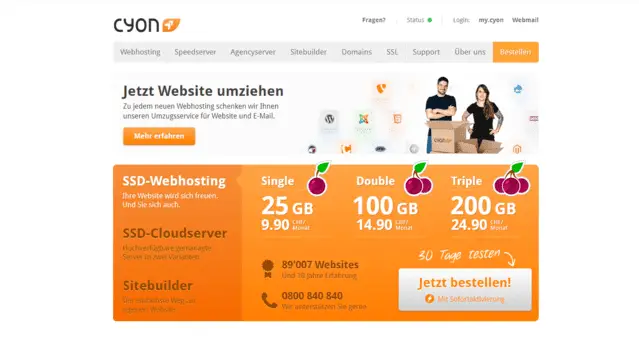 cyon ecommerce web hosting switzerland