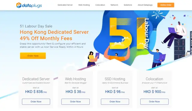 dataplugs ecommerce web hosting Hong Kong