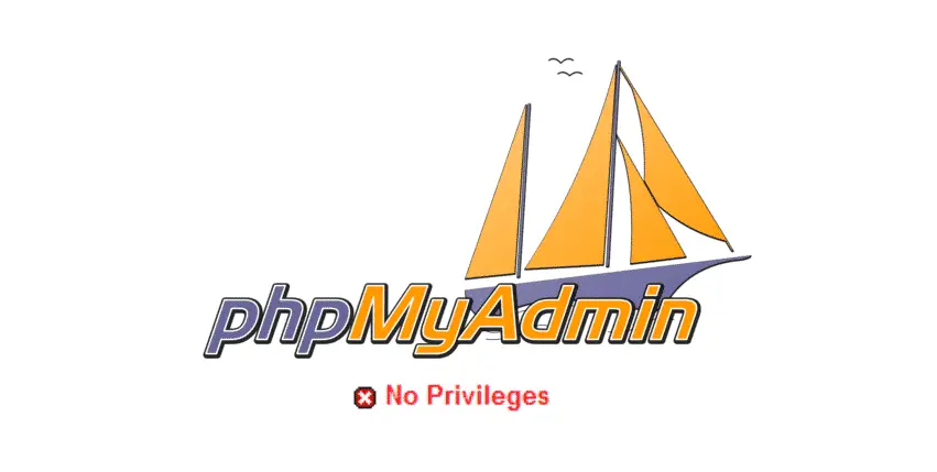 phpmyadmin no privileges