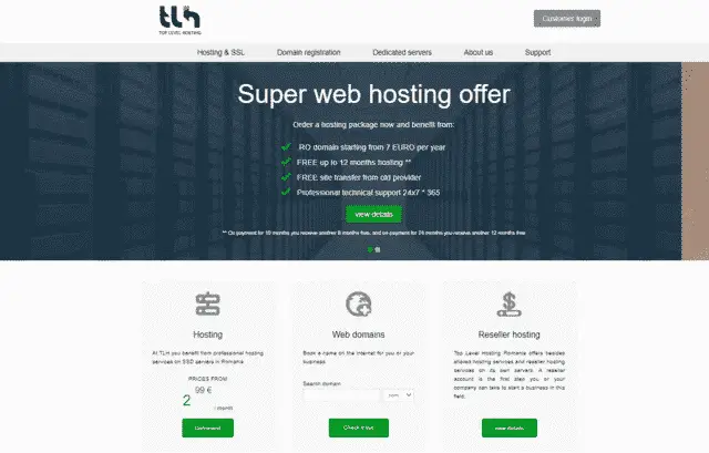 tlh cheap web hosting romanian