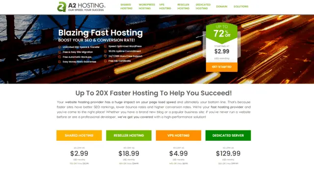 a2hosting free web hosting ireland