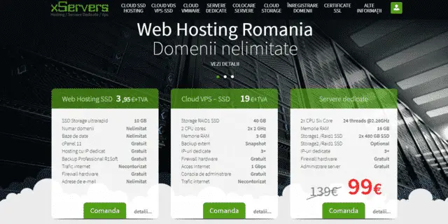 xservers free web hosting romanian