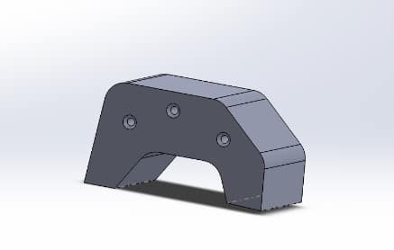 Basic block with fillets and holes model