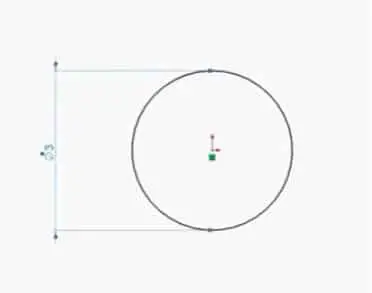 Circle drawing with 3mm diameter
