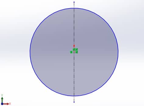 Draw circle with coordinates system as its center