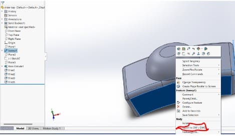 Export to dxf dwg