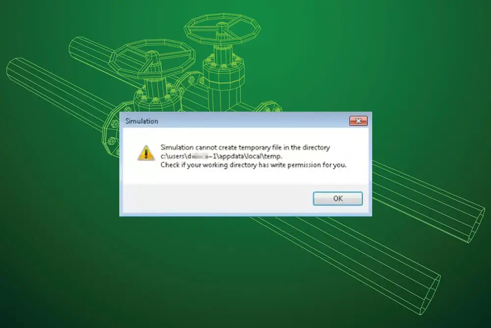Failed to Create Temporary File Solidworks Simulation