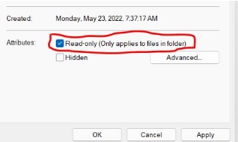how to make solidworks file not read only