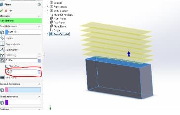 Generating offset plane