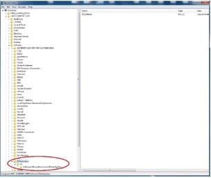 Launch registry editor locate SWActivation