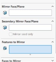 Mirroring features