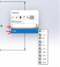 Modify window to choose unit by hovering