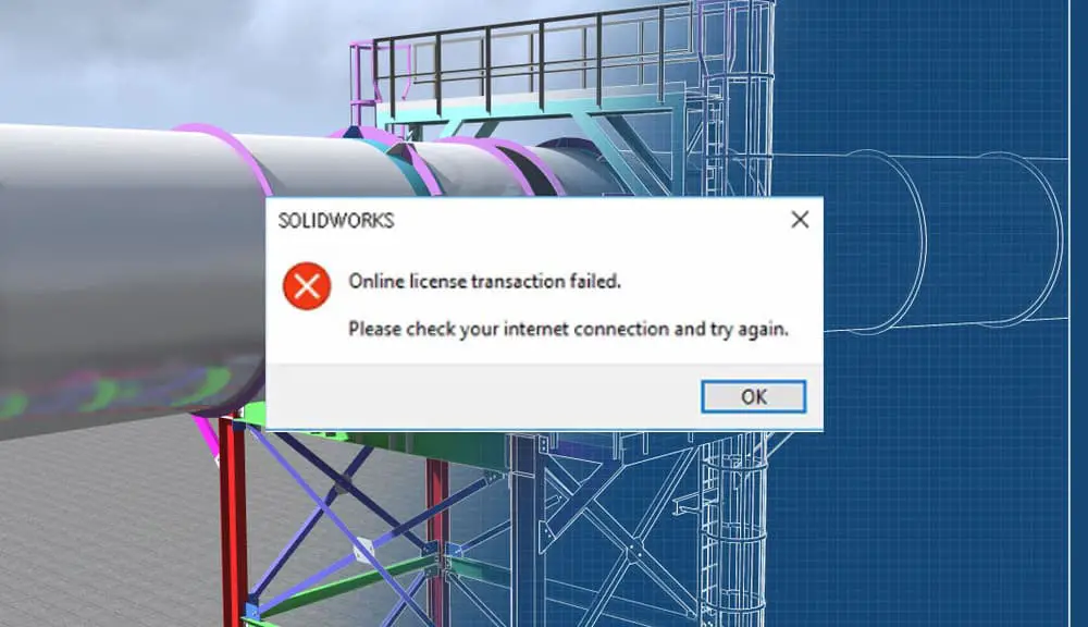 Online License Transaction Failed Solidworks