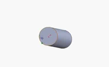 Opposite end face of cylinder