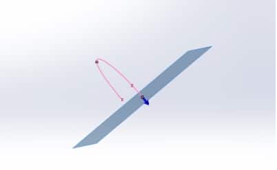 Perpendicular sketch plane