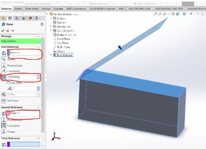 Plane manager first reference and second reference