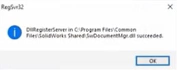 Regsvr32 notification