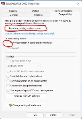 Solidworks 2022 properties