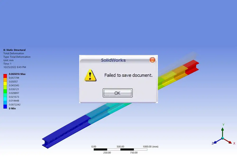 Solidworks Failed to Save Document