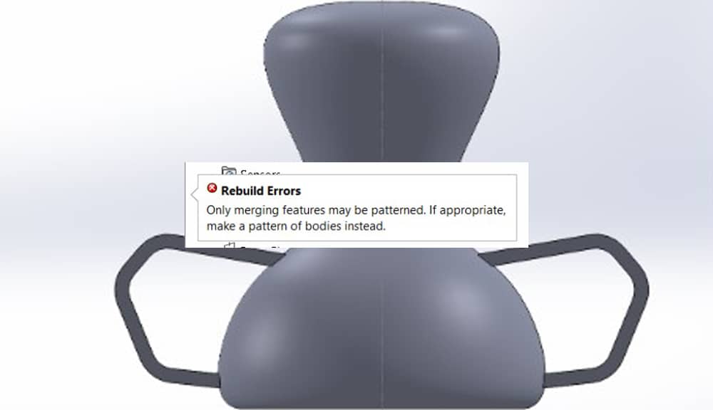 Solidworks Only Merging Features May Be Patterned