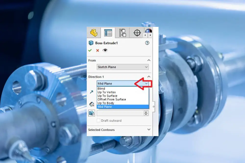 Solidworks the End Face Cannot Terminate the Extruded Feature