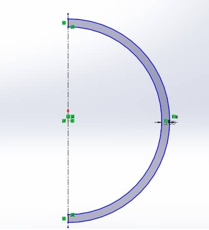 Trim sketch into halves