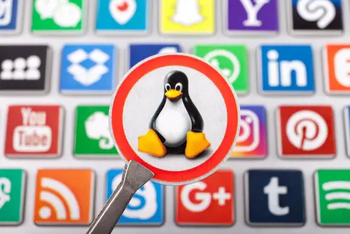 A tweezers with Linux logo penguin