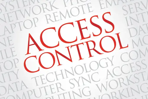 Access control word cloud